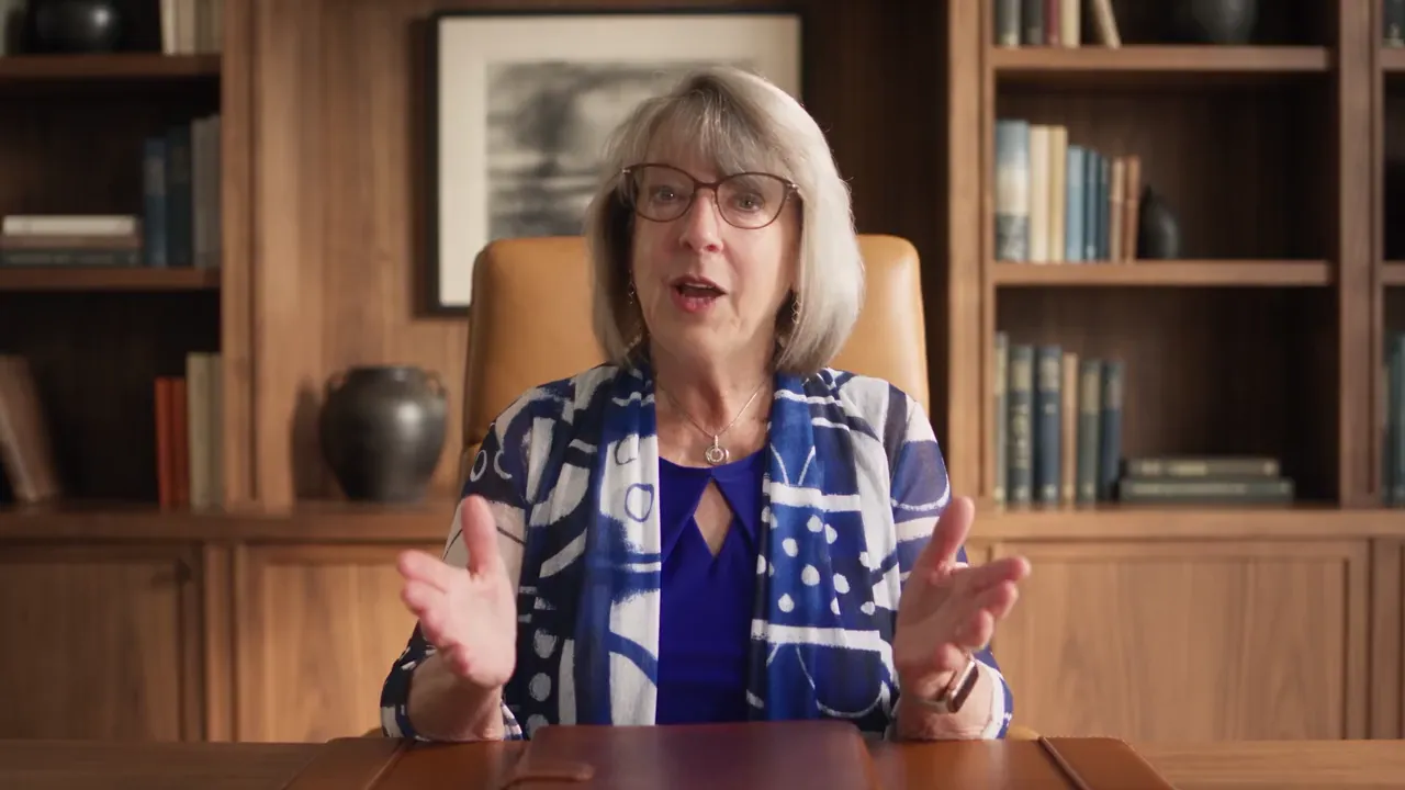 Dr. Laurie Schreiner's digital twin in her home office, from The Thriving Project film